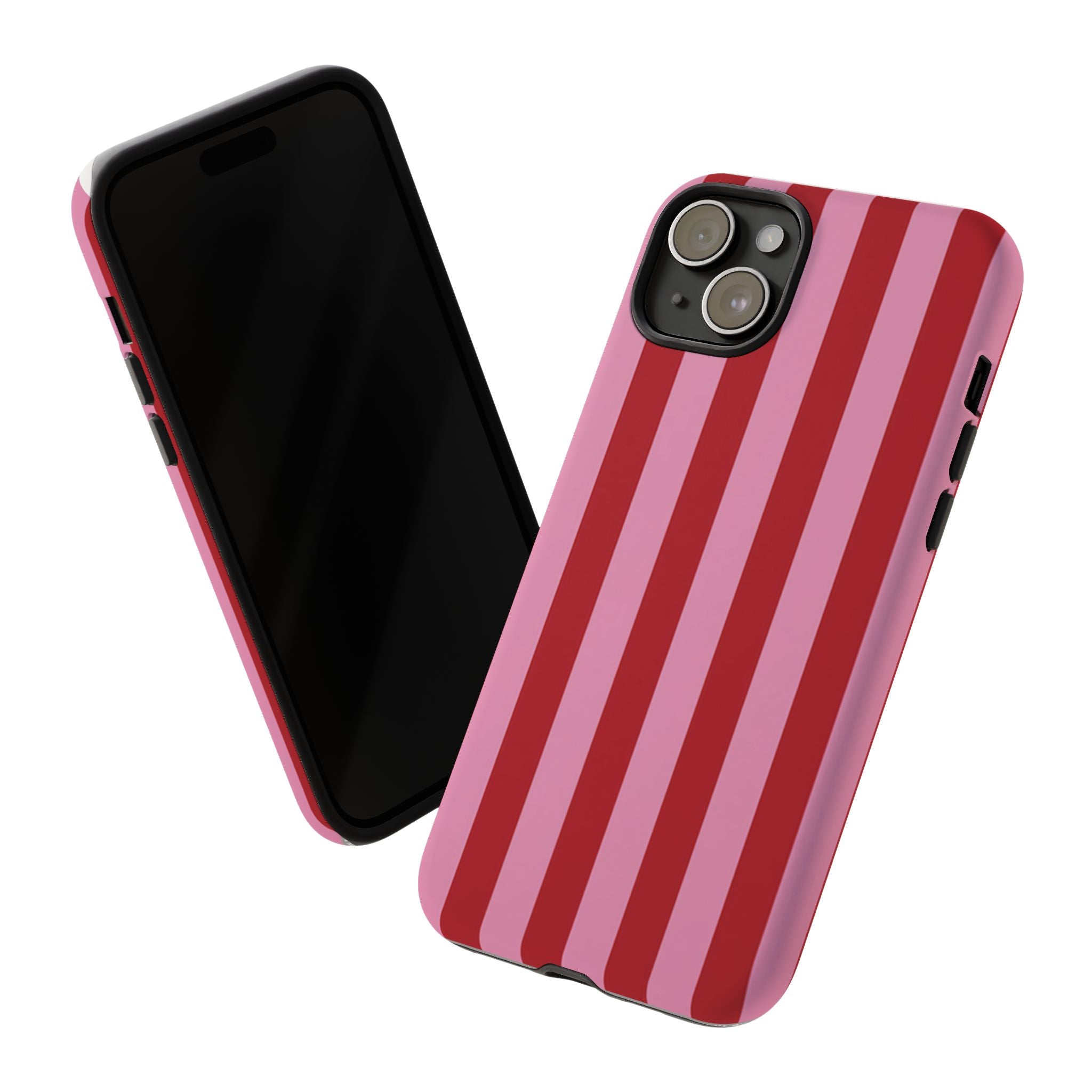 Pink Stripes Tough Case  Available For All iPhone Models