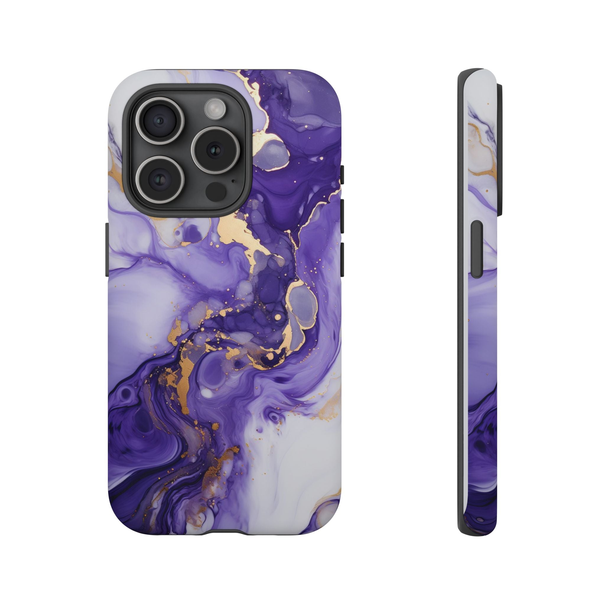 Violet Flow Premium Tough Shining Phone Case (Double Layer) Available For All iPhone Models