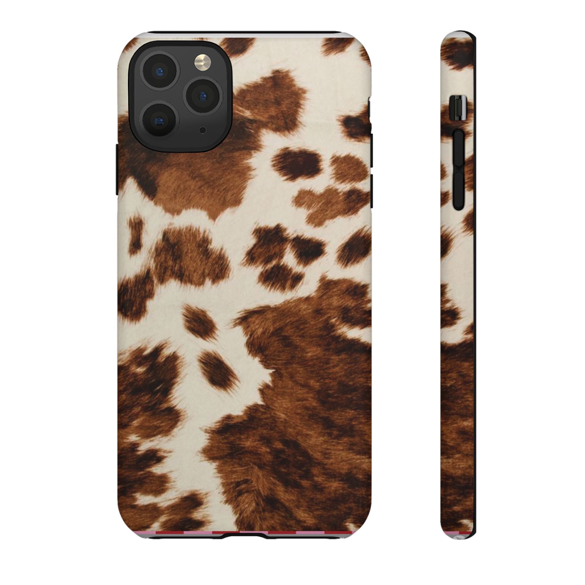 Cow Print Tough Case  Available For All iPhone Models