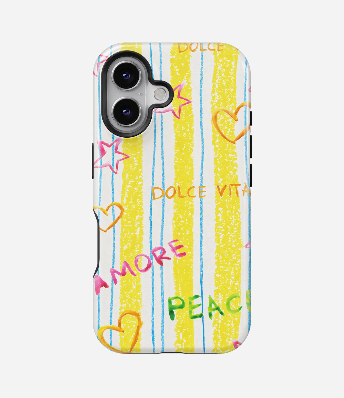 Amore Stripes Premium Tough Shining Phone Case (Double Layer) Available For All iPhone Models