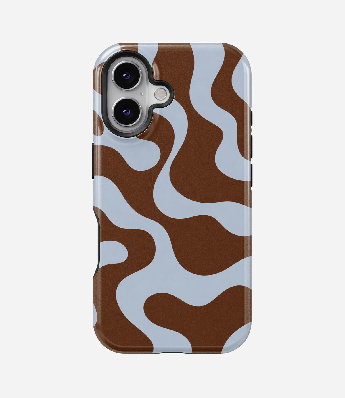 Mocha Melt Waves Premium Tough Shining Phone Case (Double Layer) Available For All iPhone Models