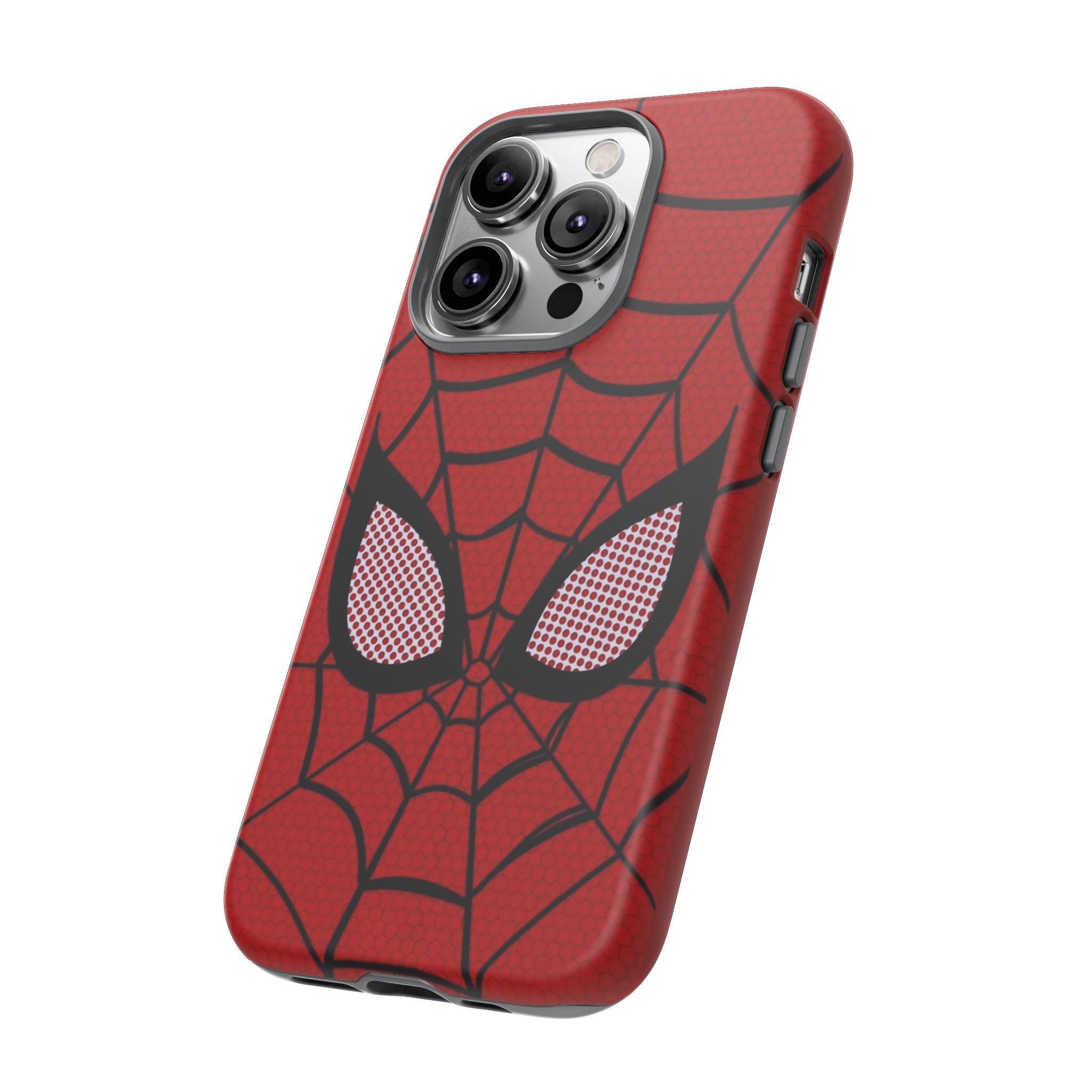 Scarlet Grid Mask Premium Tough Shining Phone Case (Double Layer) Available For All iPhone Models
