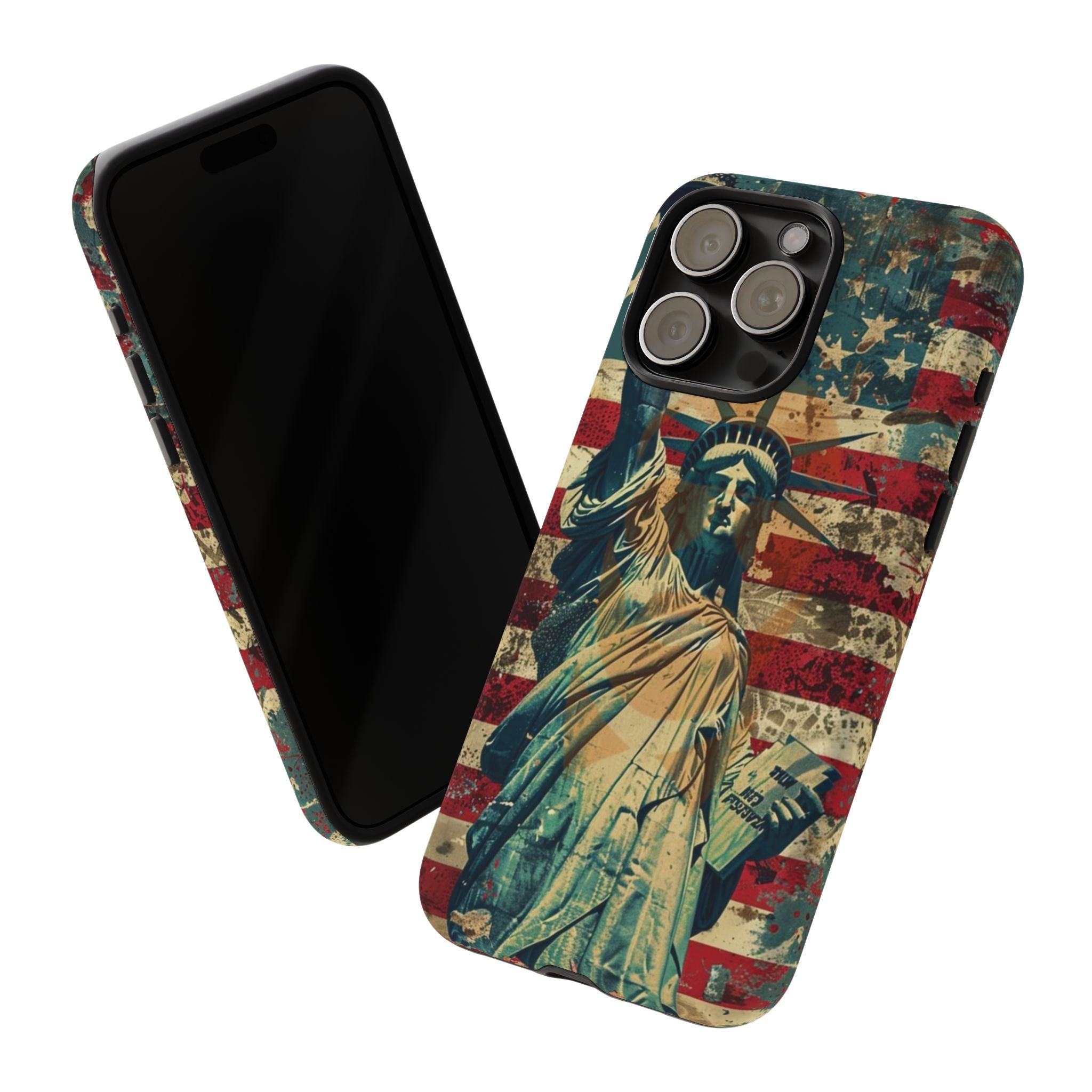Vintage Liberty Premium Tough Shining Phone Case (Double Layer) Available For All iPhone Models