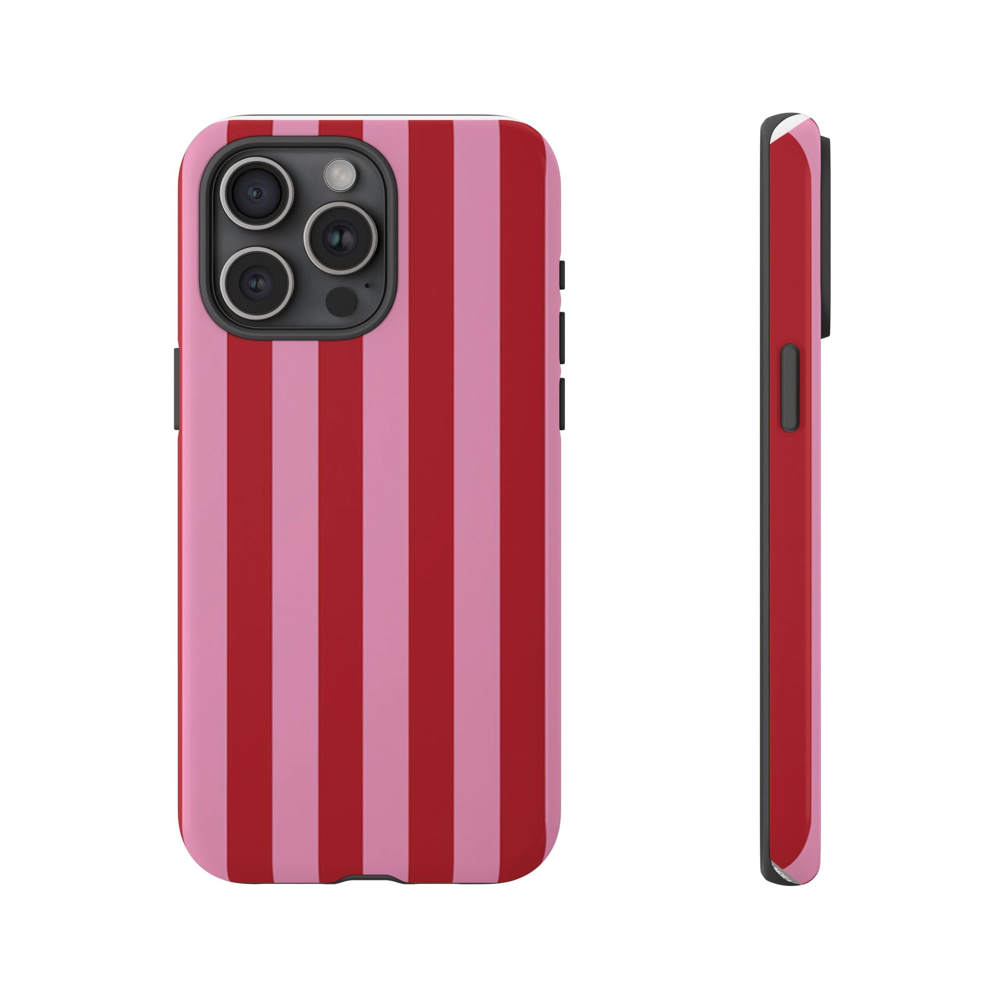 Pink Stripes Tough Case  Available For All iPhone Models