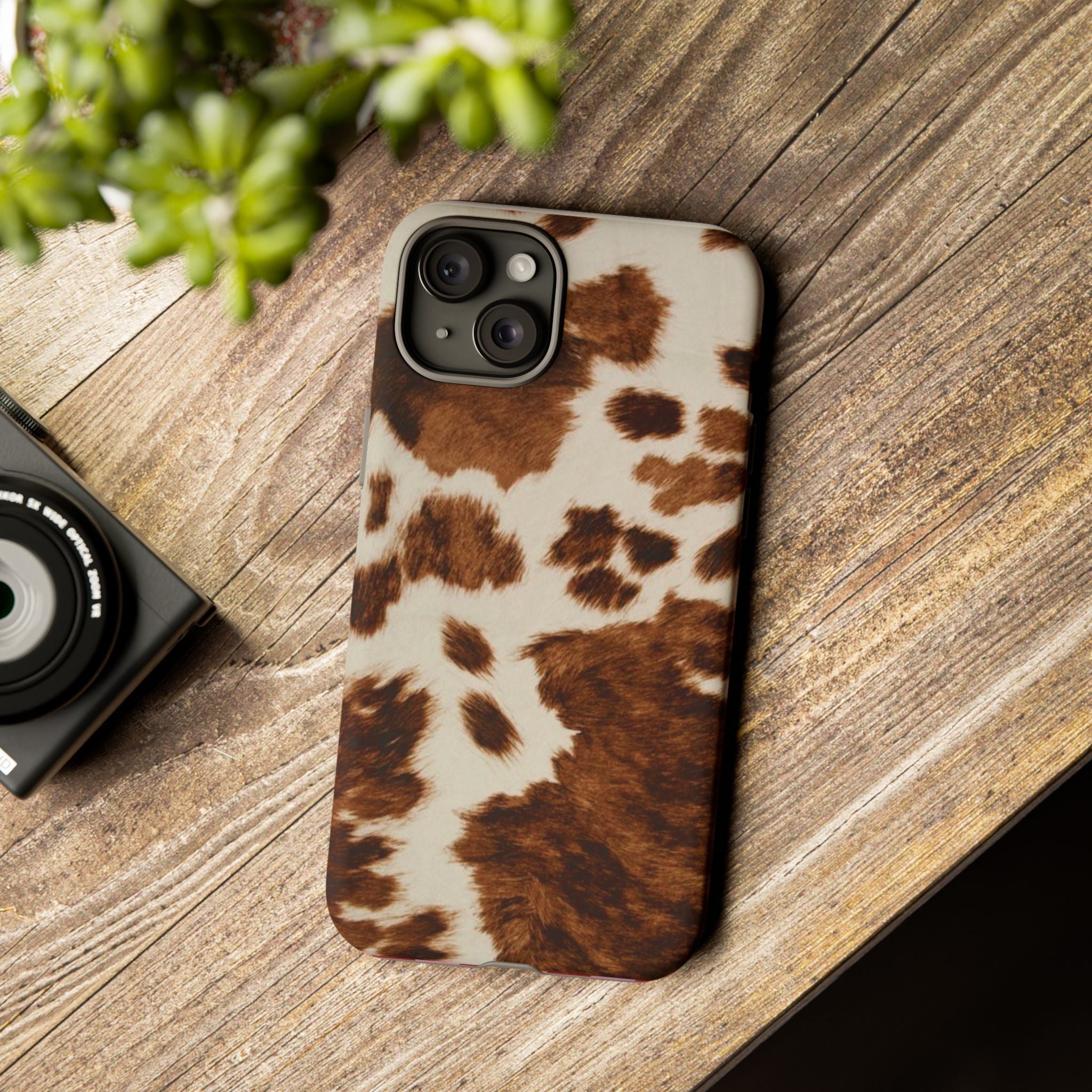 Cow Print Tough Case  Available For All iPhone Models