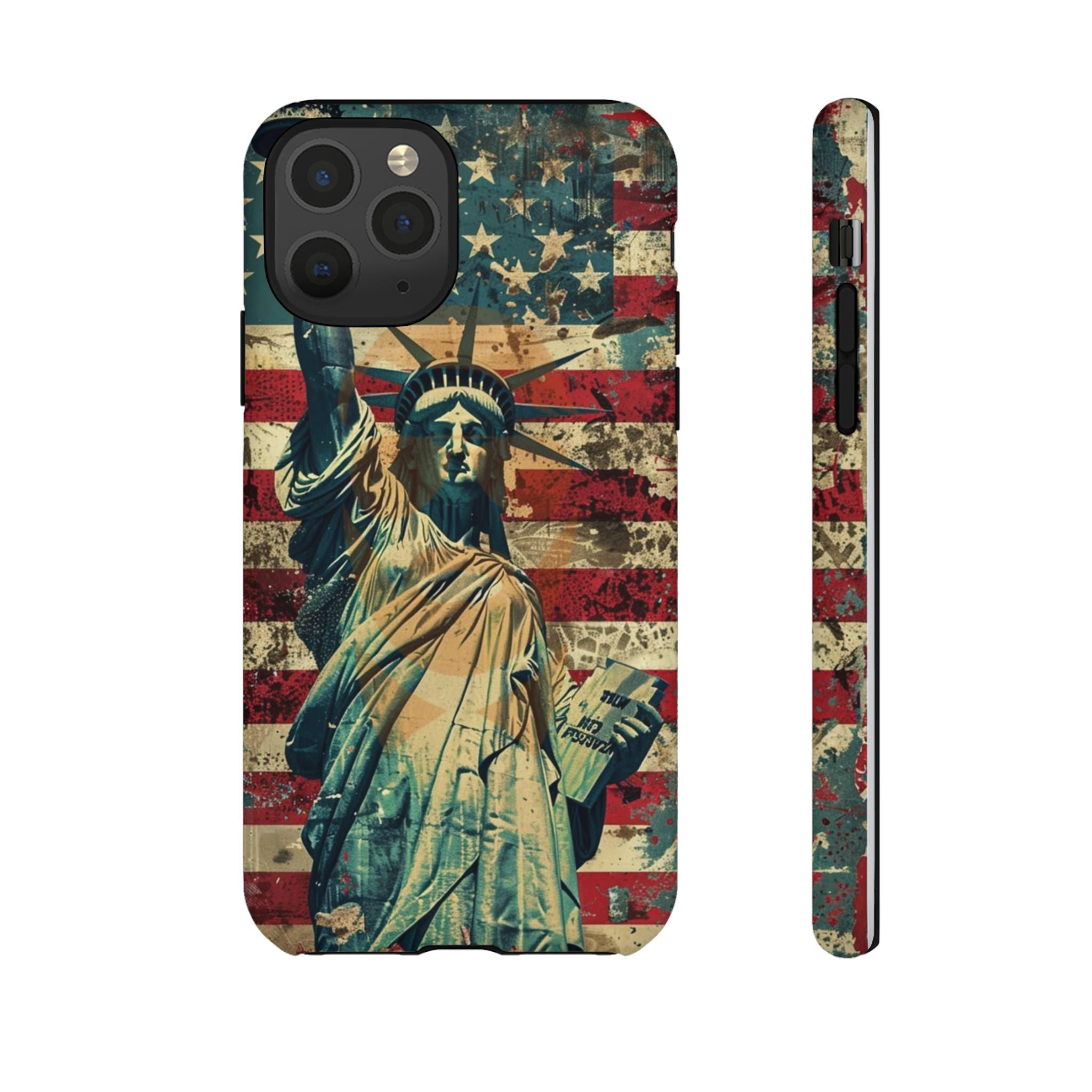 Vintage Liberty Premium Tough Shining Phone Case (Double Layer) Available For All iPhone Models