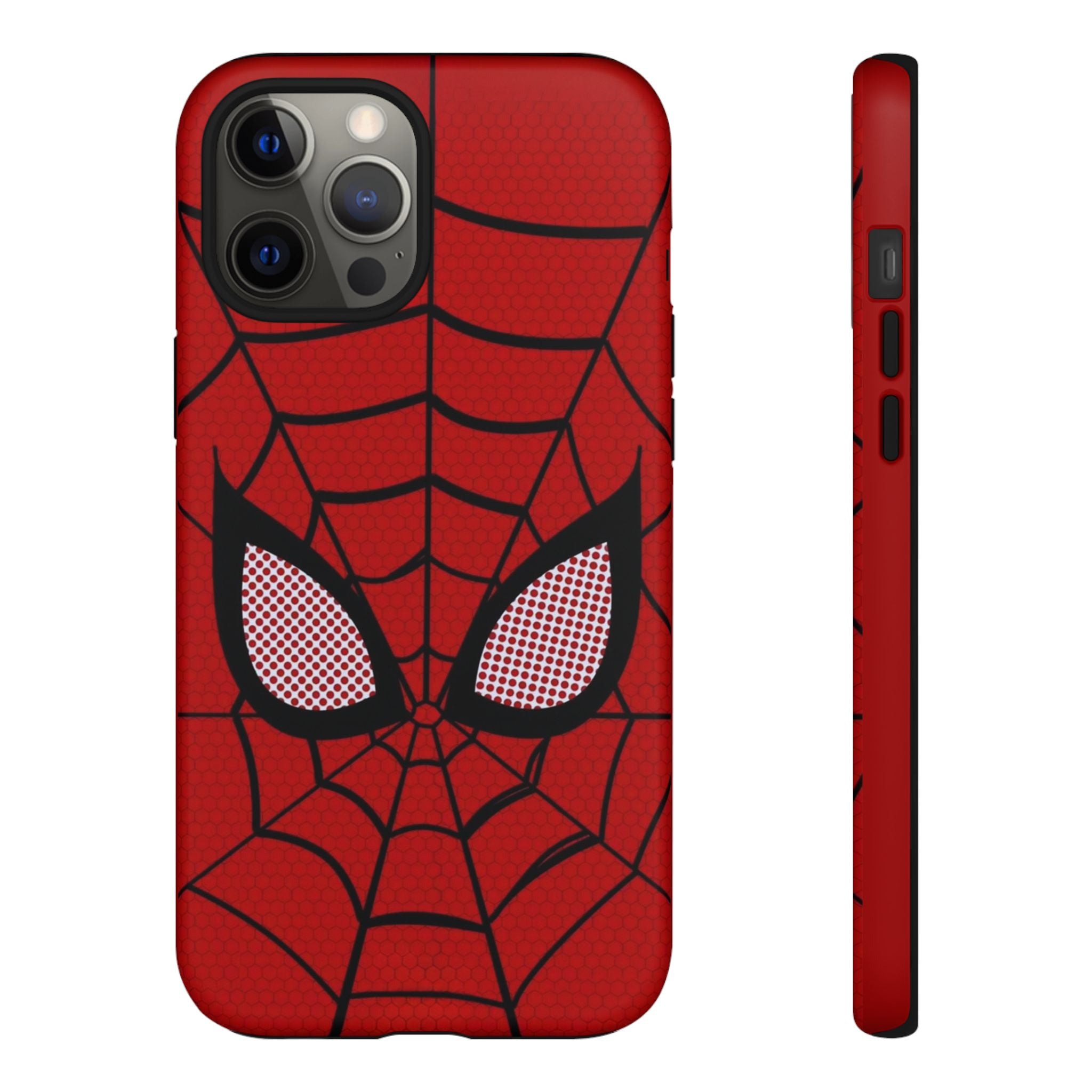 Scarlet Grid Mask Premium Tough Shining Phone Case (Double Layer) Available For All iPhone Models