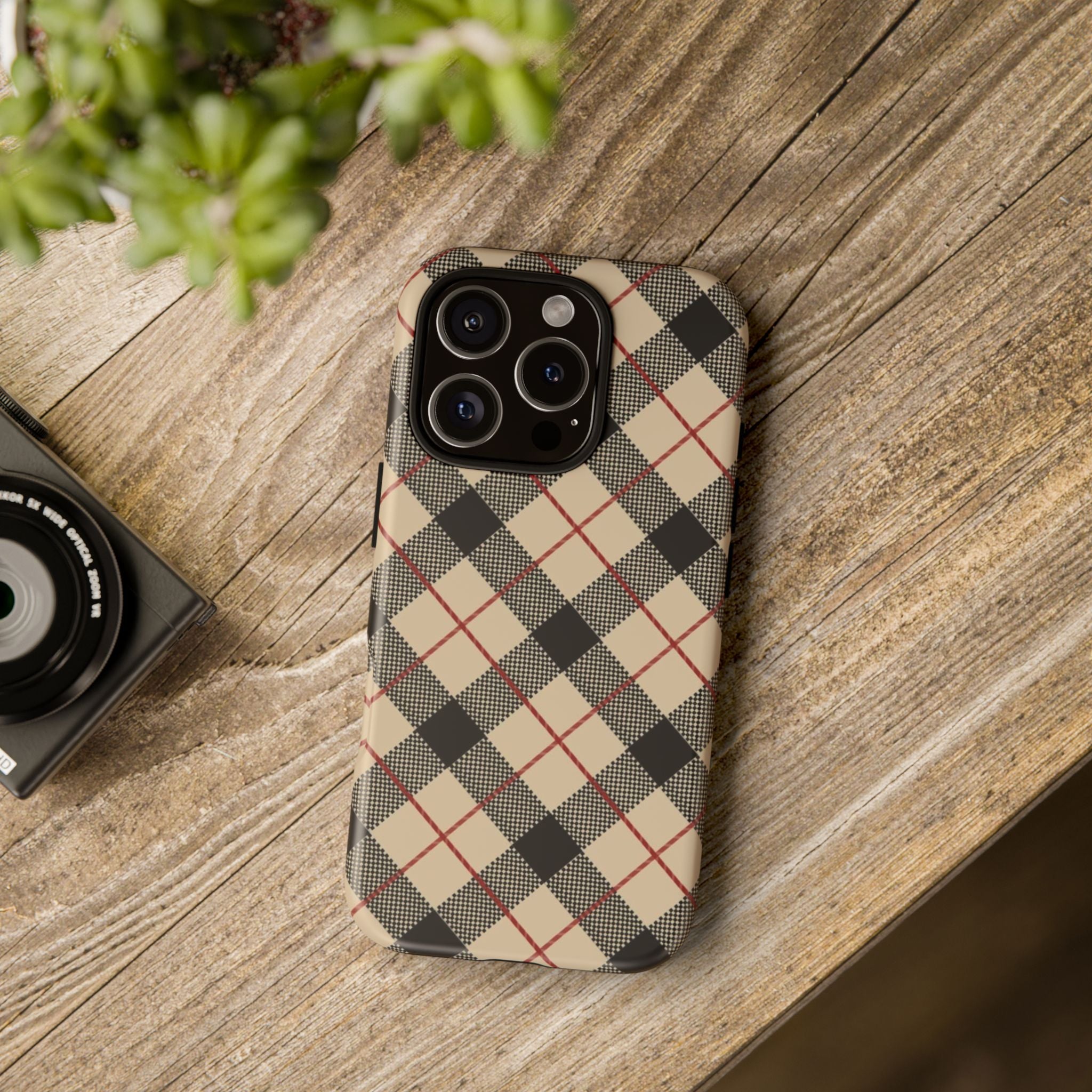 Heritage Plaid Premium Tough Shining Phone Case (Double Layer) Available For All iPhone Models