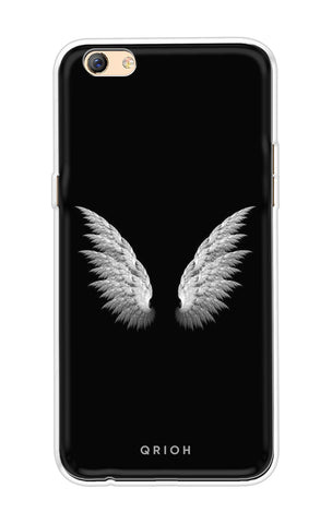 White Angel Wings Soft Cover for Oppo F3 Plus