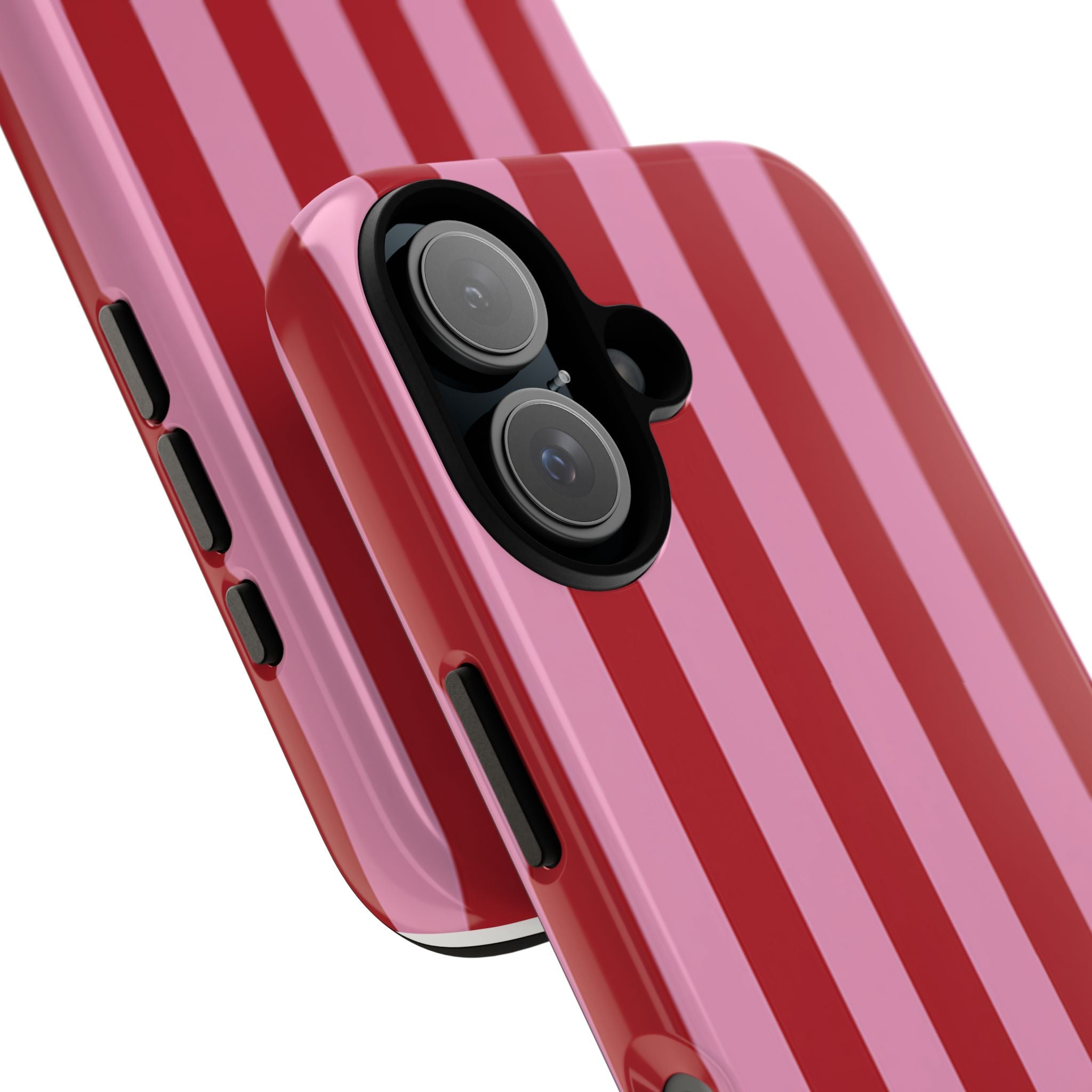 Pink Stripes Tough Case  Available For All iPhone Models