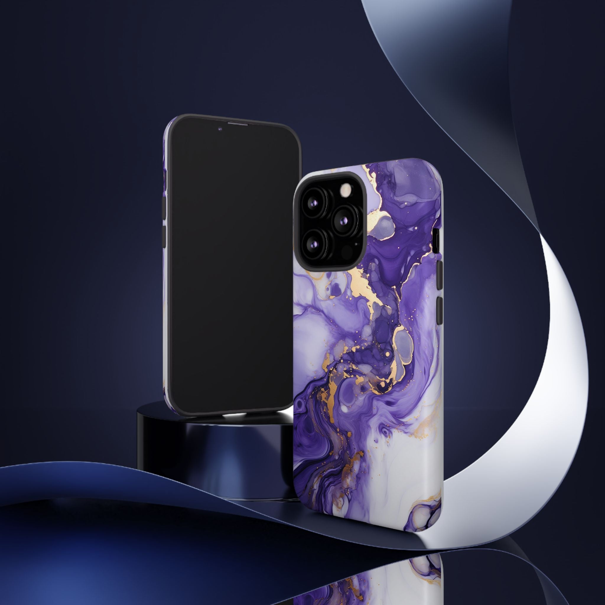 Violet Flow Premium Tough Shining Phone Case (Double Layer) Available For All iPhone Models