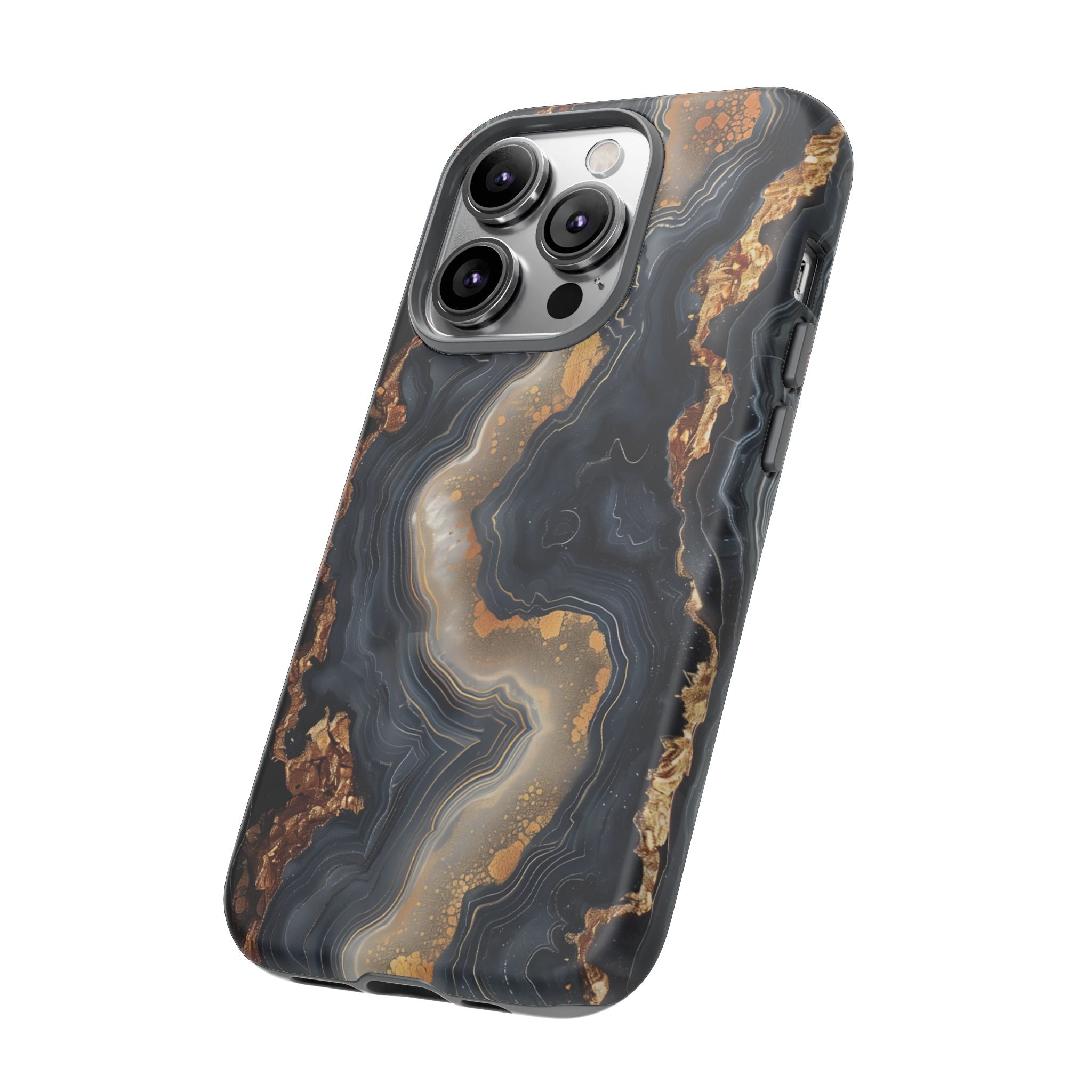 Midnight Agate Premium Tough Shining Phone Case (Double Layer) Available For All iPhone Models