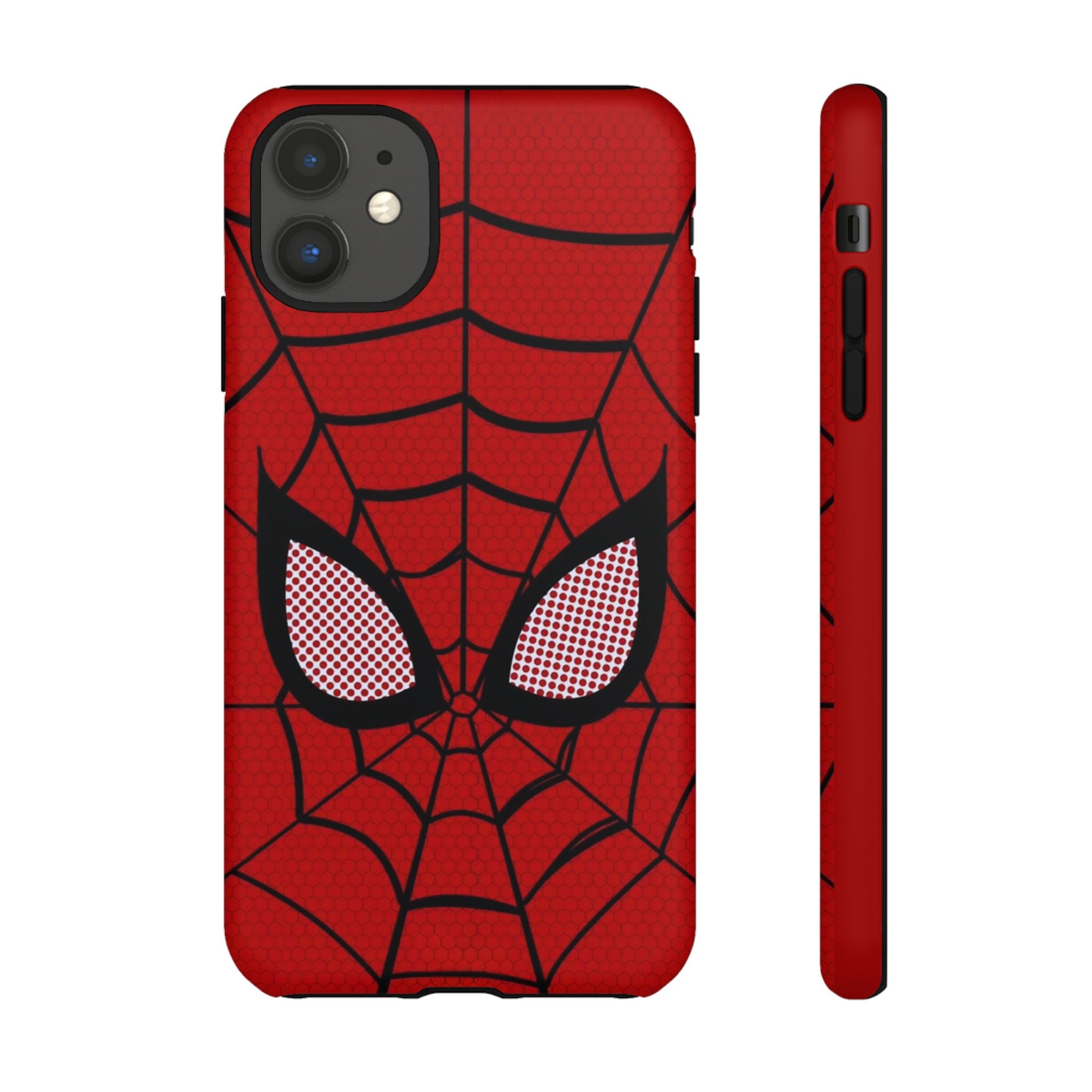 Scarlet Grid Mask Premium Tough Shining Phone Case (Double Layer) Available For All iPhone Models