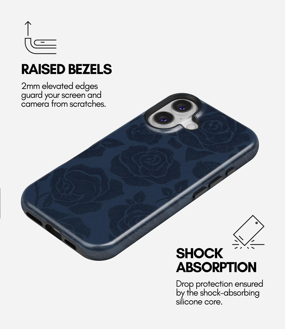Blue Reverie Premium Tough Shining Phone Case (Double Layer) Available For All iPhone Models