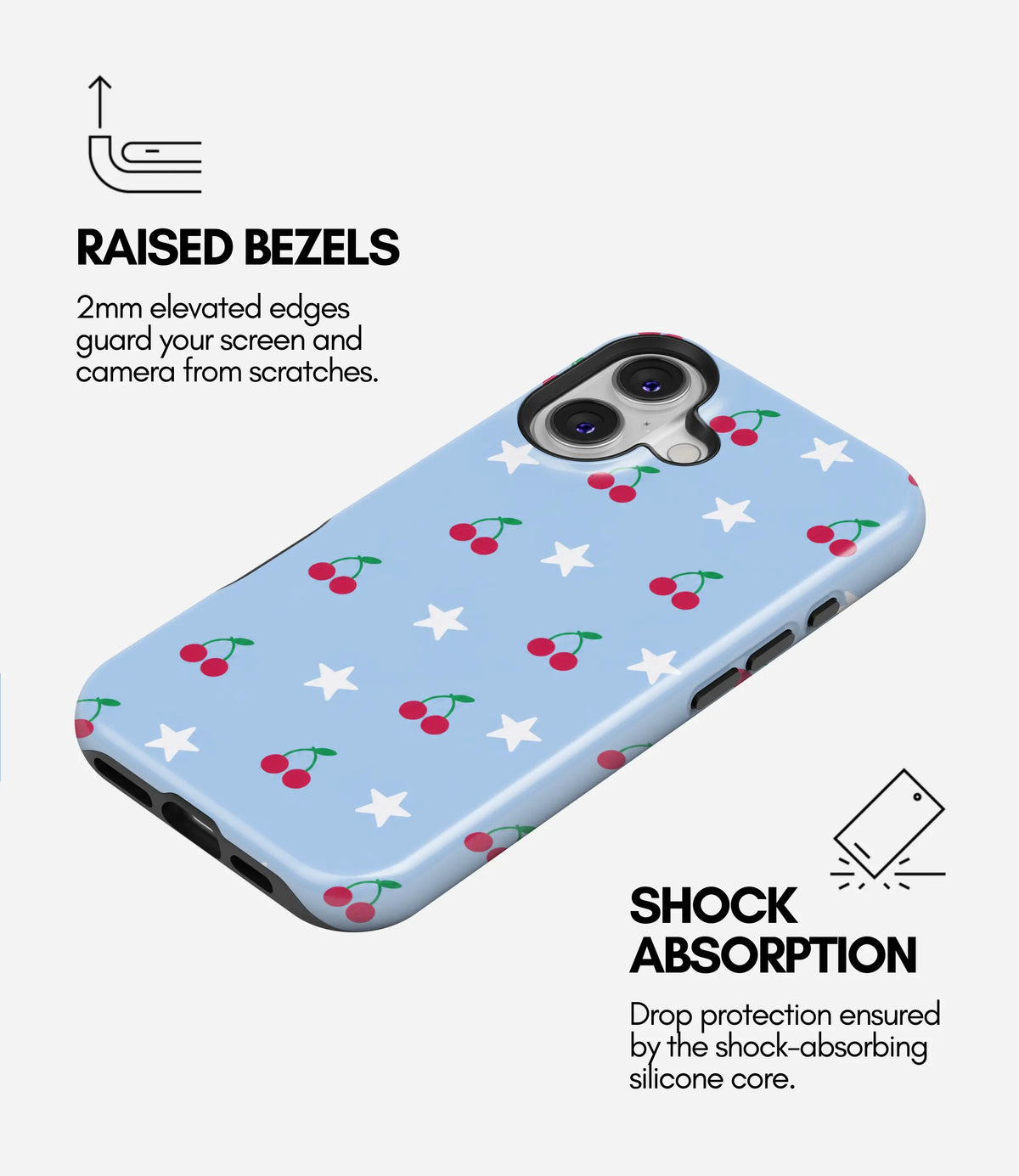 Berry Stardust Premium Tough Shining Phone Case (Double Layer) Available For All iPhone Models