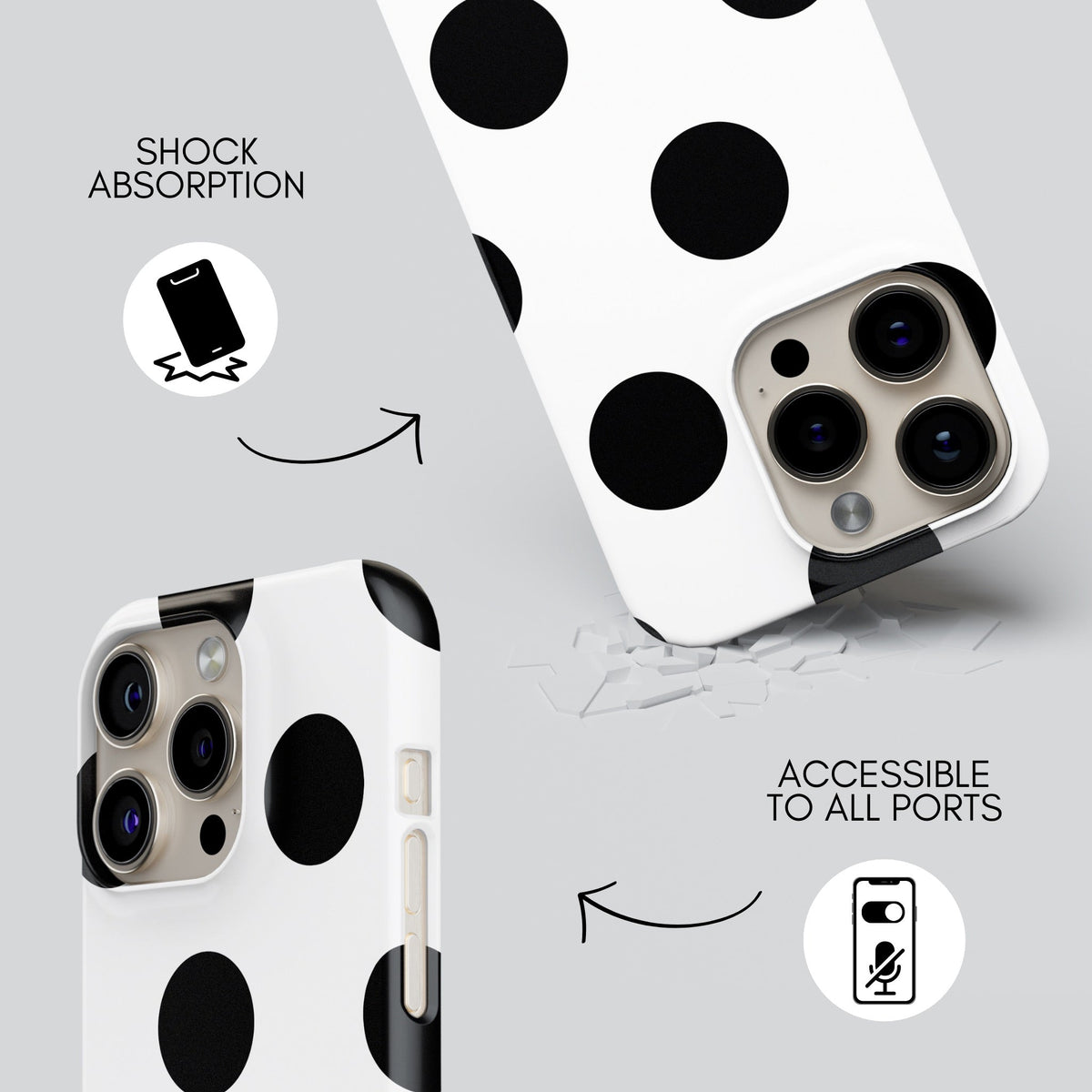 Dalmata Premium Tough Shining Phone Case (Double Layer) Available For All iPhone Models