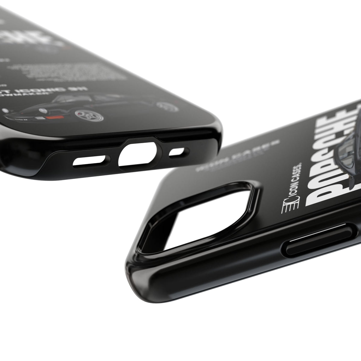 Porsche 911 (964) Turbo Black Premium Tough Shining Phone Case (Double Layer) Available For All iPhone Models