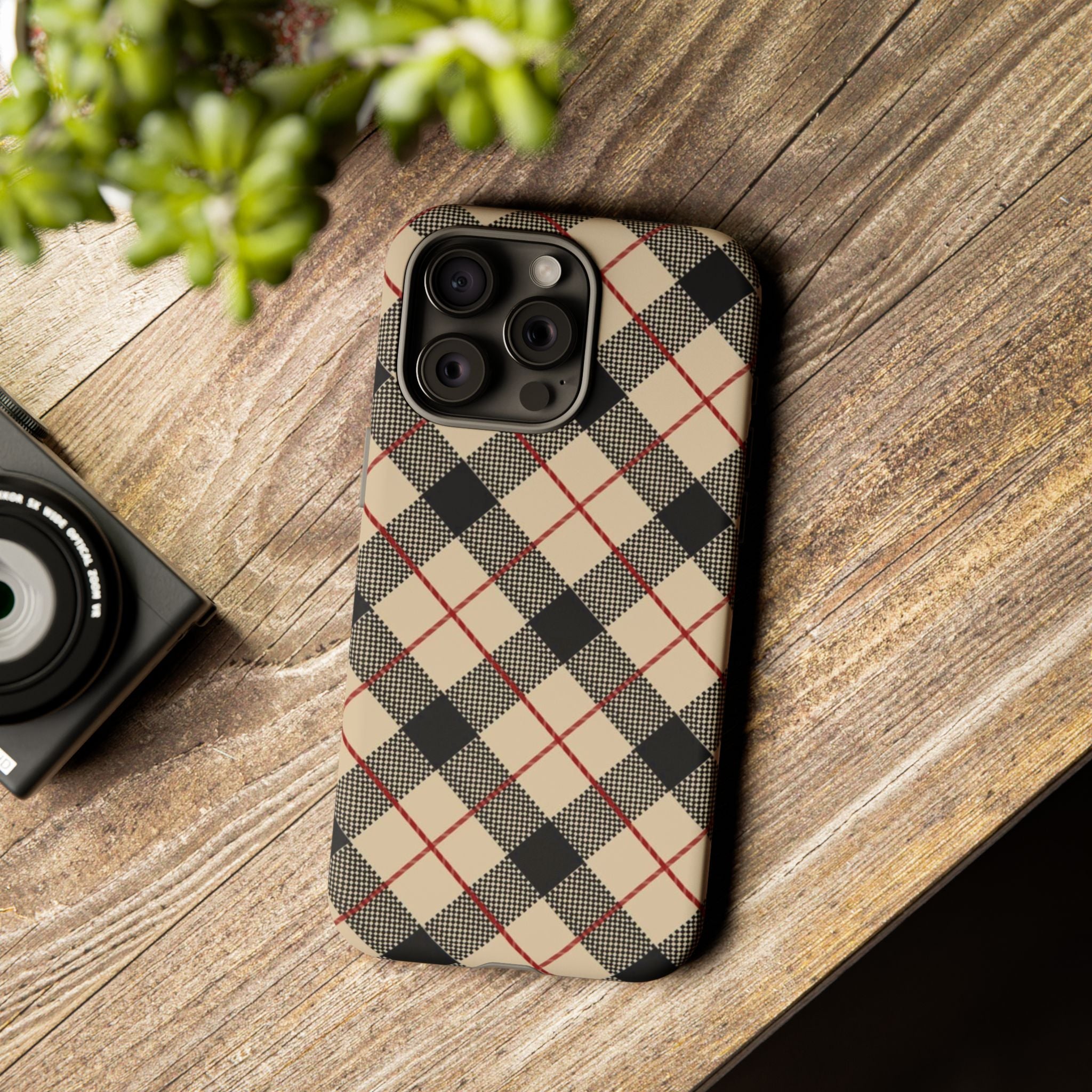 Heritage Plaid Premium Tough Shining Phone Case (Double Layer) Available For All iPhone Models