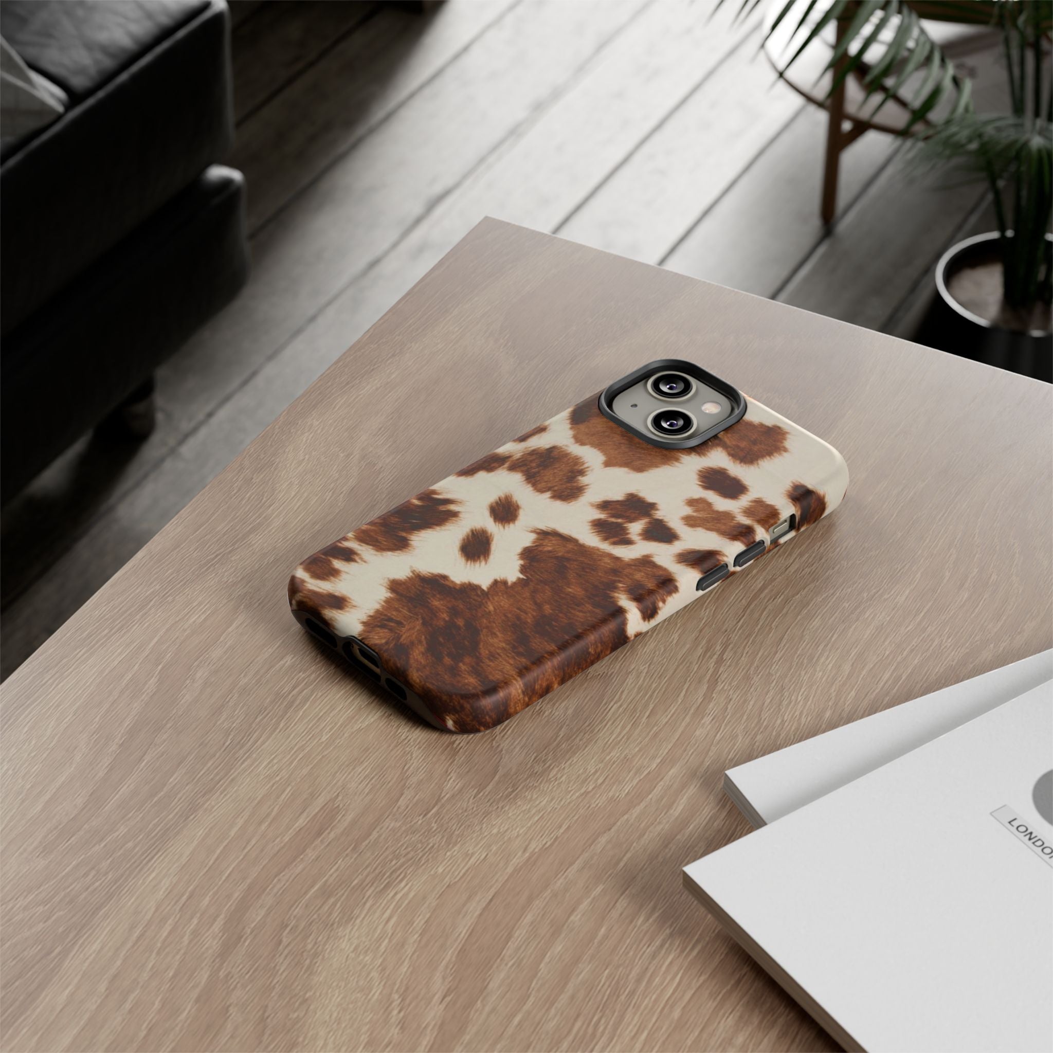 Cow Print Tough Case  Available For All iPhone Models
