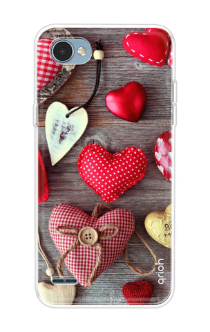 Valentine Hearts Soft Cover for LG Q6
