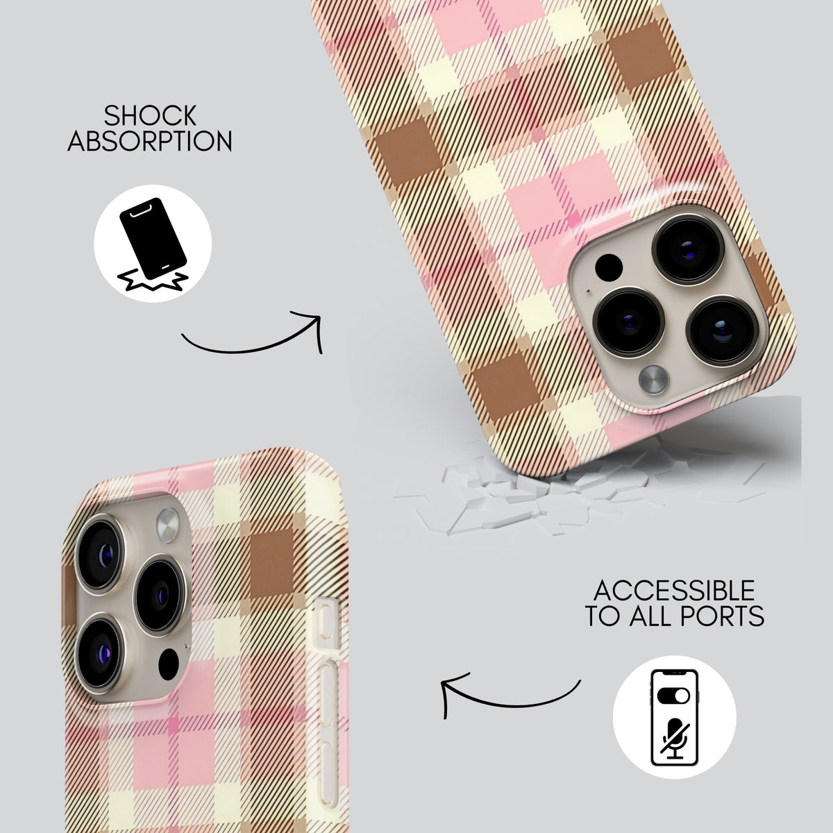 Moss Premium Tough Shining Phone Case (Double Layer) Available For All iPhone Models