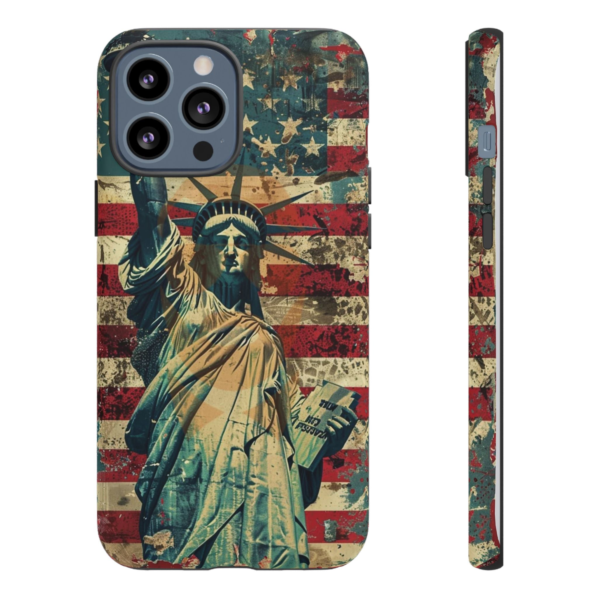 Vintage Liberty Premium Tough Shining Phone Case (Double Layer) Available For All iPhone Models