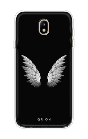 White Angel Wings Soft Cover for Samsung J7 Pro
