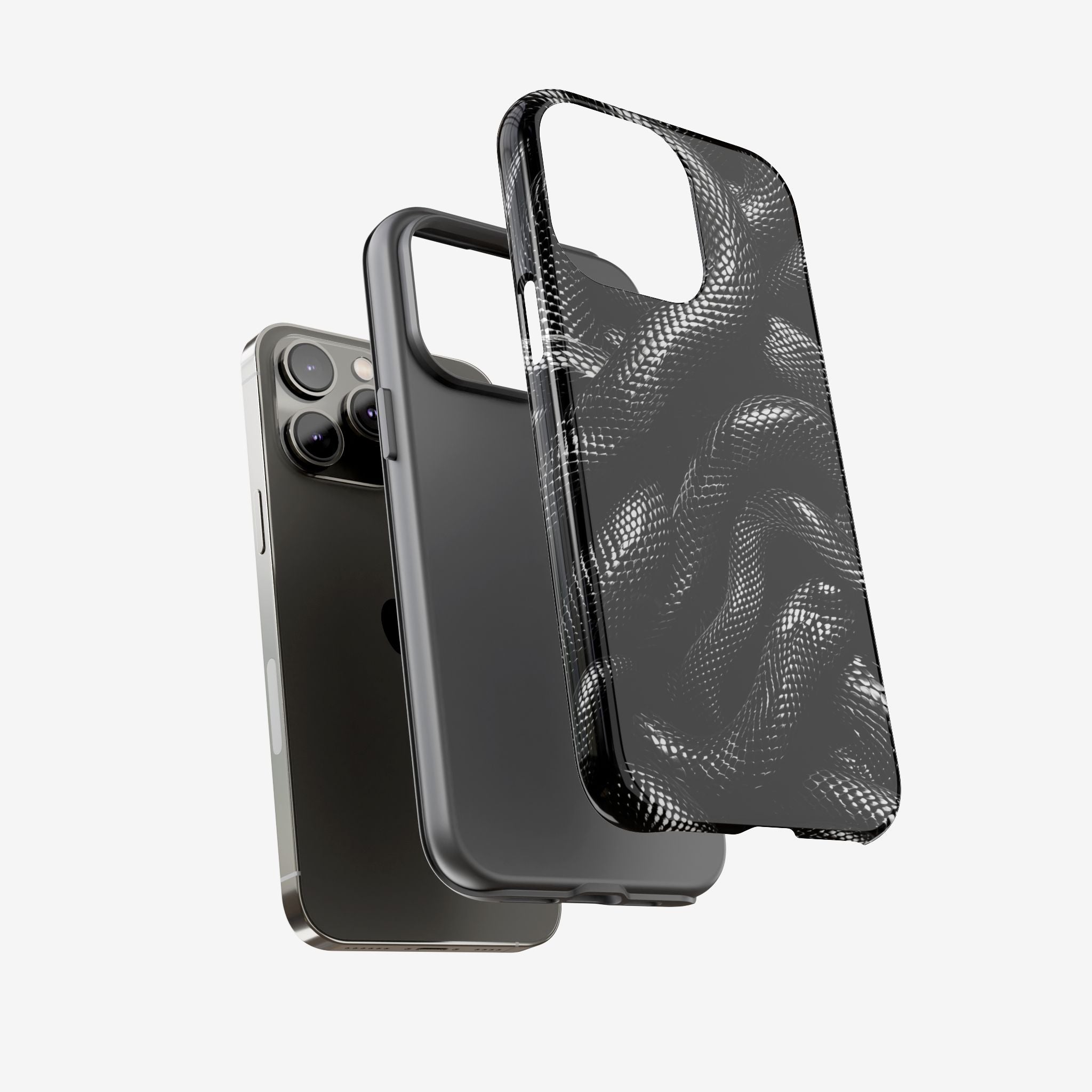 Black Snakes Premium Tough Shining Phone Case (Double Layer) Available For All iPhone Models