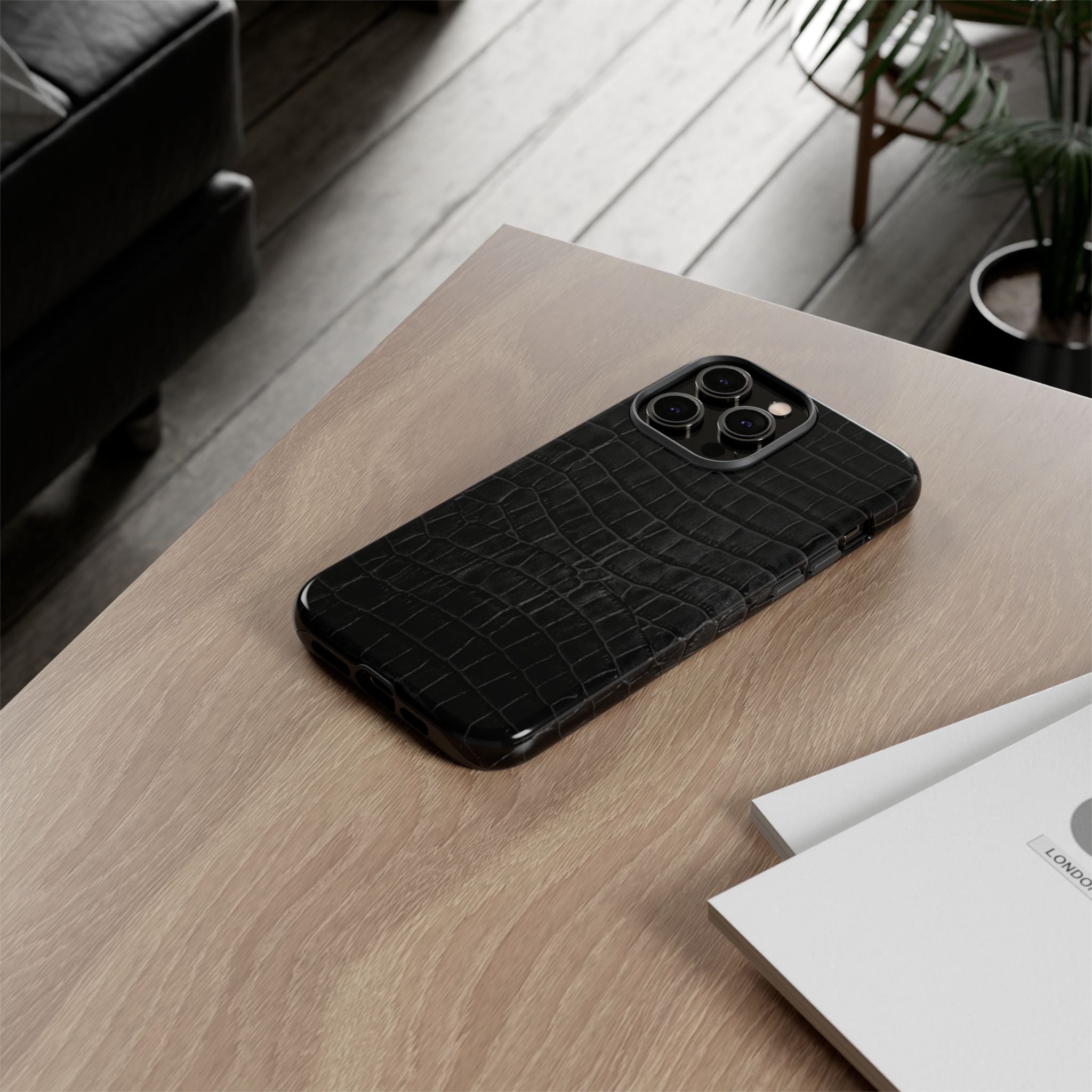 Midnight Croc Tough Case  Available For All iPhone Models