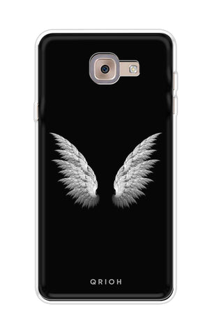 White Angel Wings Soft Cover for Samsung J7 Max