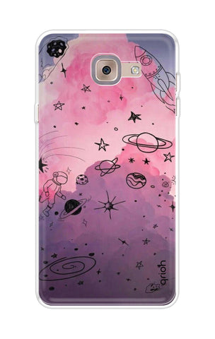 Space Doodles Art Soft Cover For Samsung J7 Max