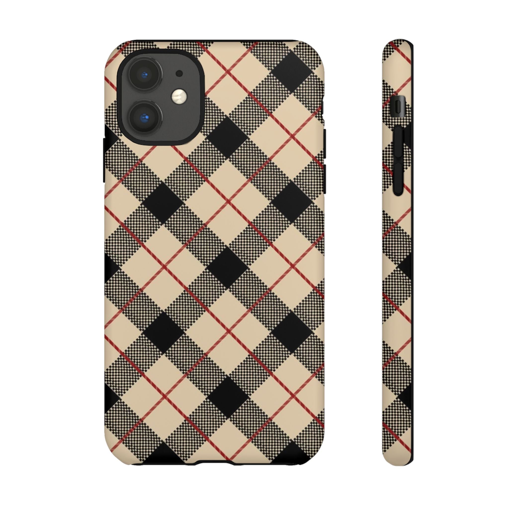 Heritage Plaid Premium Tough Shining Phone Case (Double Layer) Available For All iPhone Models