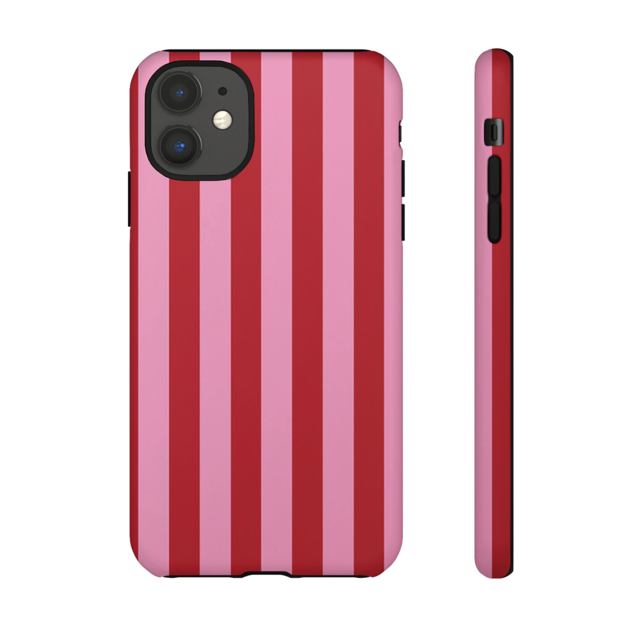 Pink Stripes Tough Case  Available For All iPhone Models