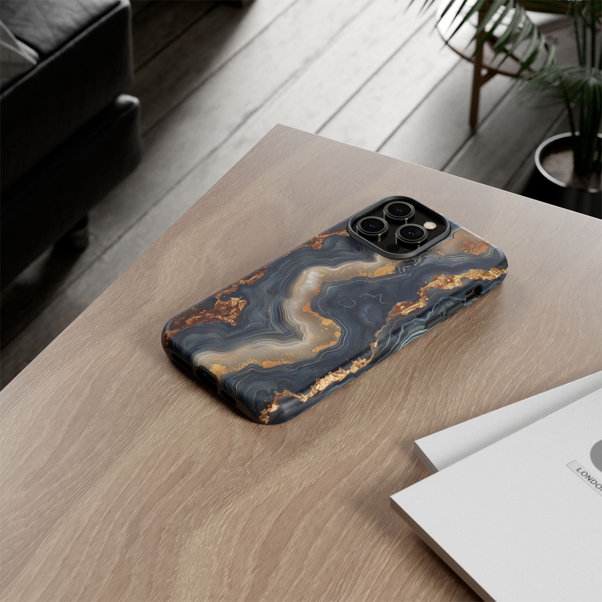 Midnight Agate Premium Tough Shining Phone Case (Double Layer) Available For All iPhone Models