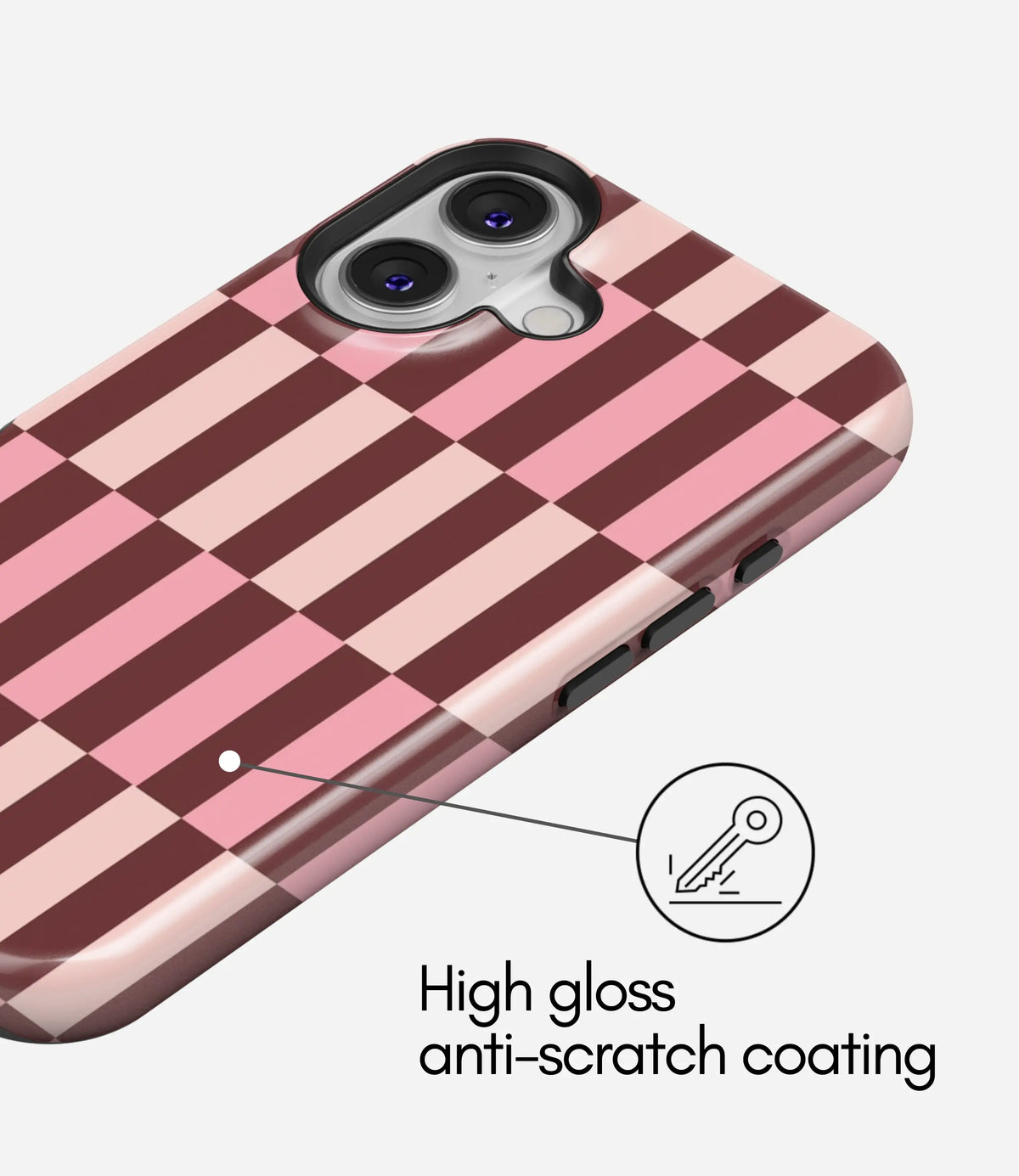 Neapolitan Check Premium Tough Shining Phone Case (Double Layer) Available For All iPhone Models