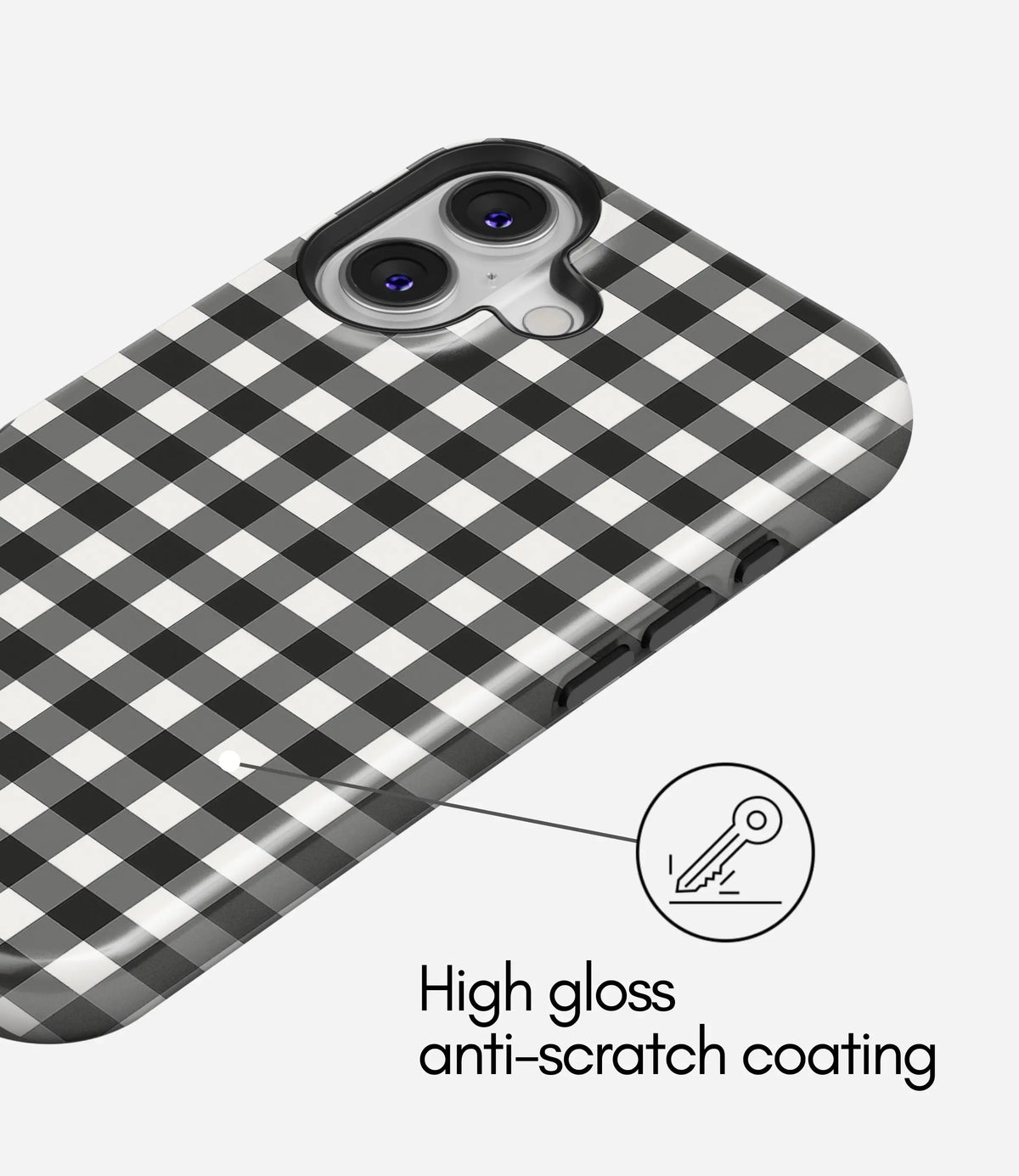 Monochrome Picnic Premium Tough Shining Phone Case (Double Layer) Available For All iPhone Models
