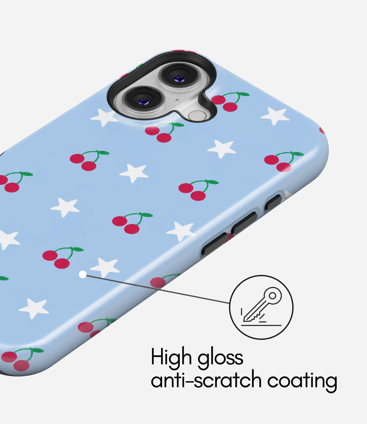 Berry Stardust Premium Tough Shining Phone Case (Double Layer) Available For All iPhone Models
