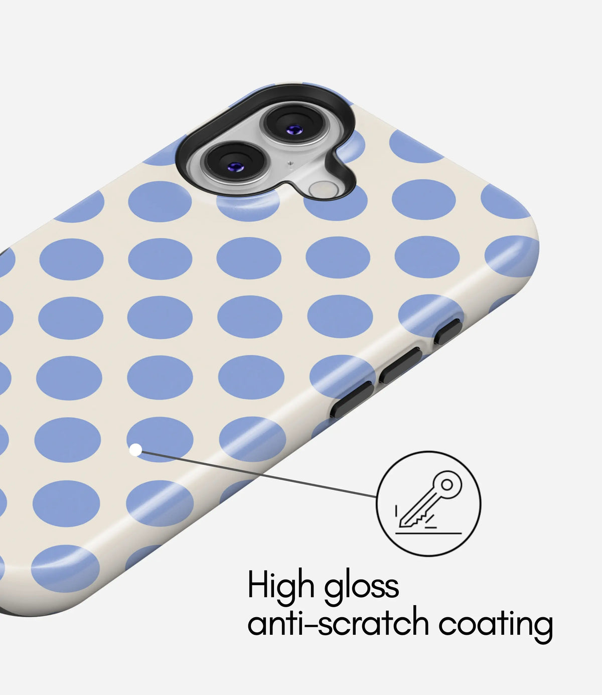 Blueberry Whip Premium Tough Shining Phone Case (Double Layer) Available For All iPhone Models