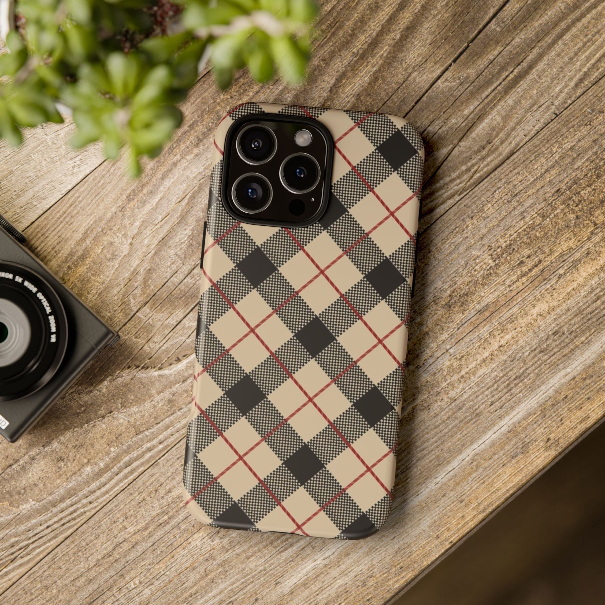 Heritage Plaid Premium Tough Shining Phone Case (Double Layer) Available For All iPhone Models