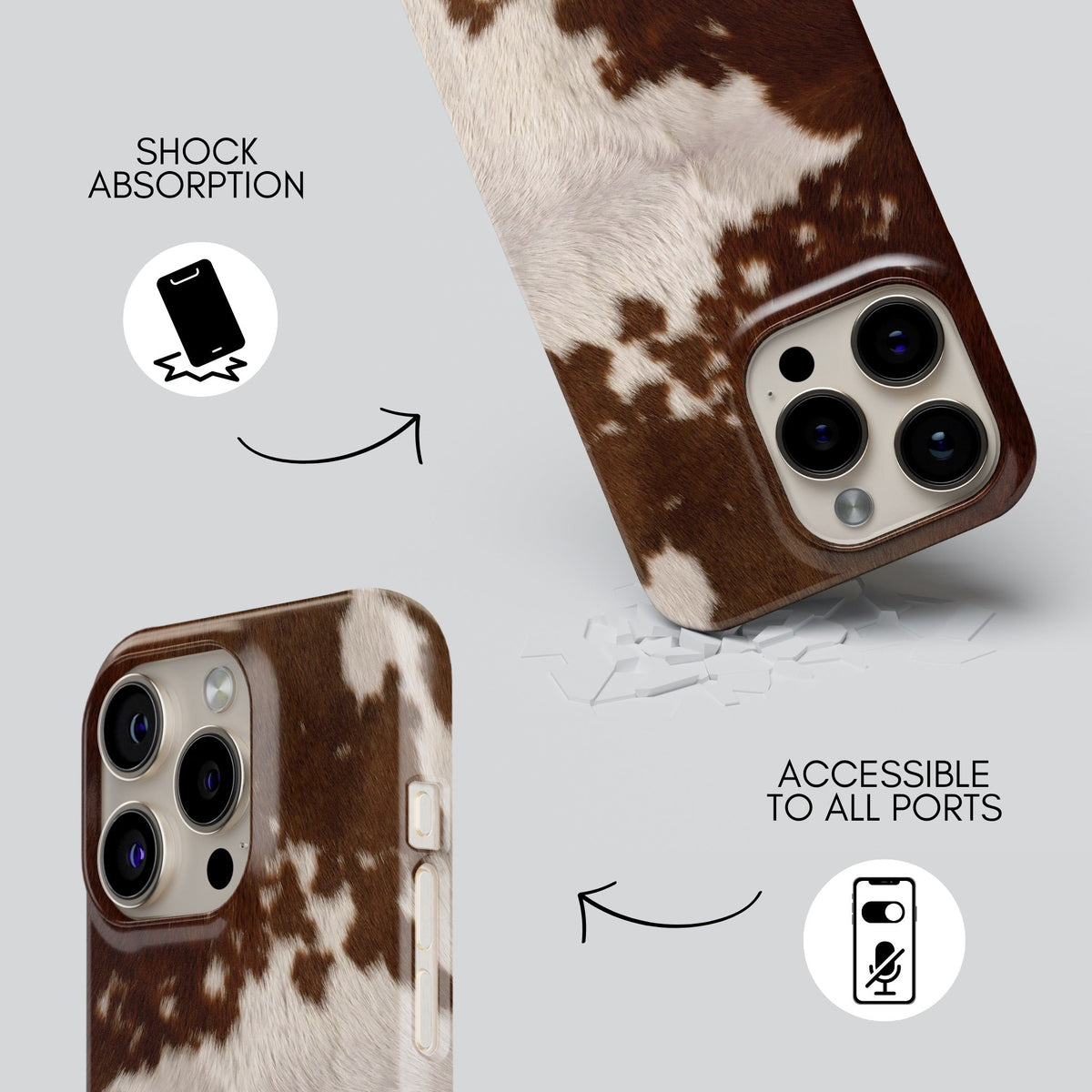 Terra Premium Tough Shining Phone Case (Double Layer) Available For All iPhone Models