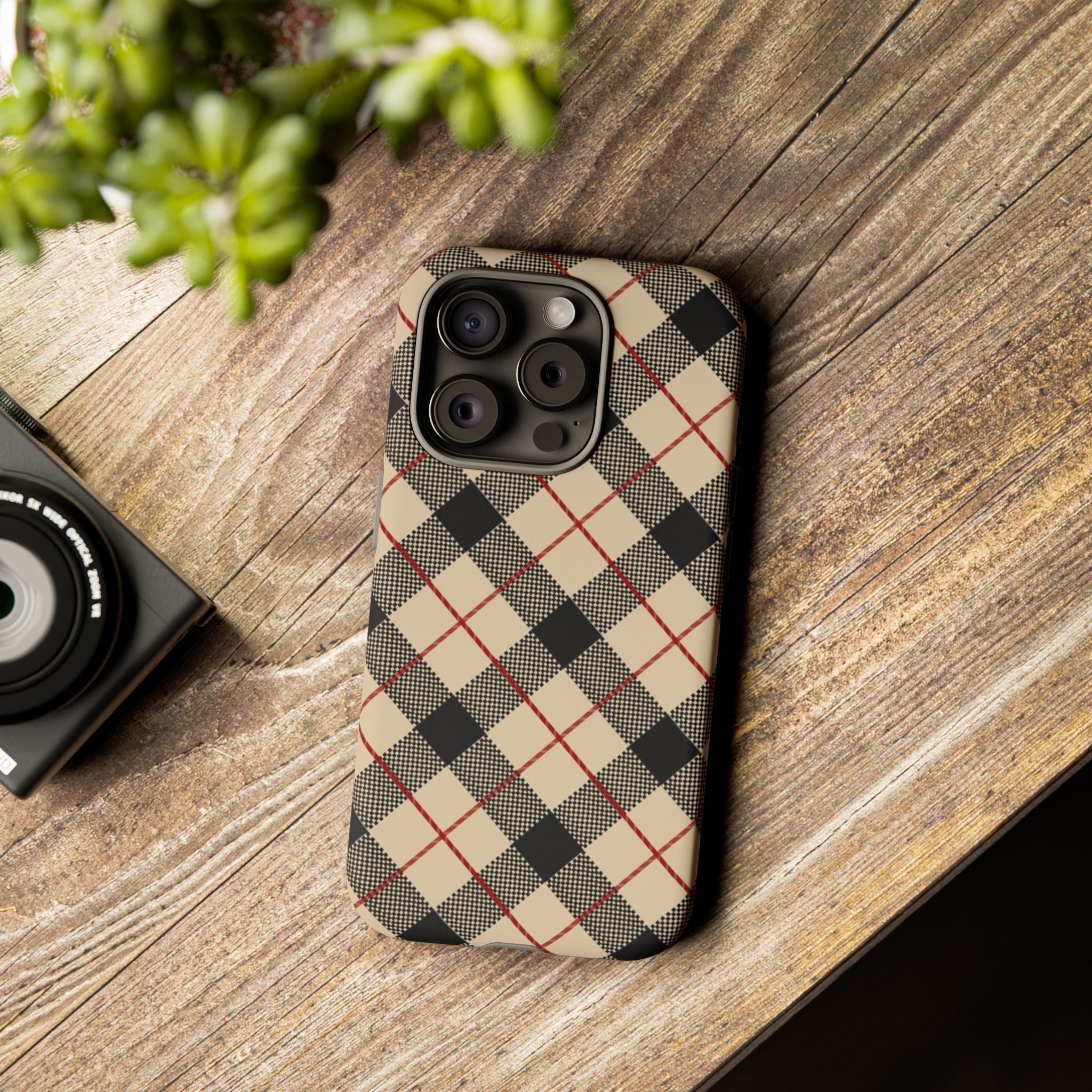 Heritage Plaid Premium Tough Shining Phone Case (Double Layer) Available For All iPhone Models