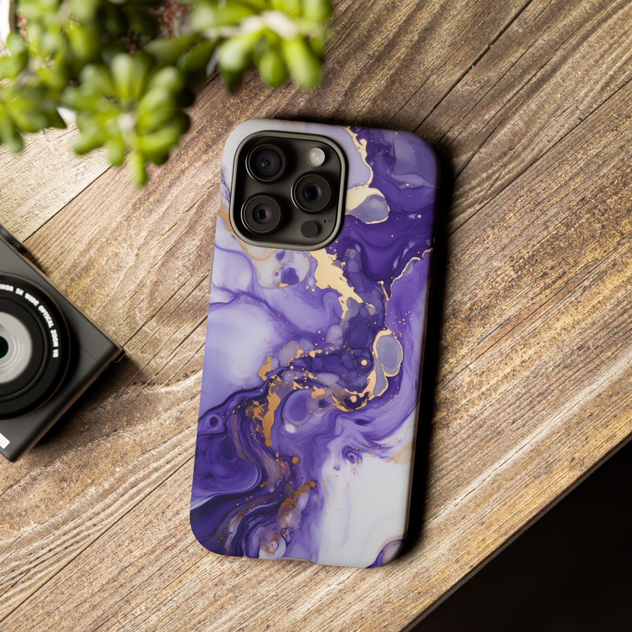 Violet Flow Premium Tough Shining Phone Case (Double Layer) Available For All iPhone Models