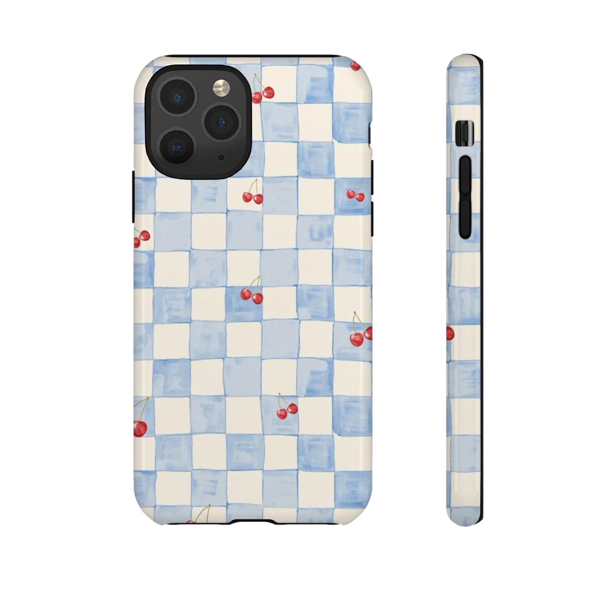Cherry Check Tough Case  Available For All iPhone Models