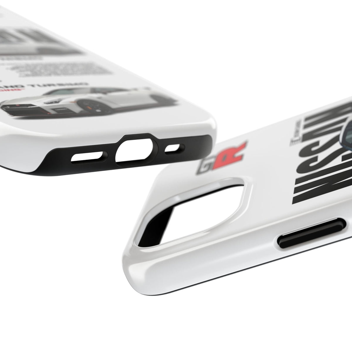 Nissan GT-R R35 White Premium Tough Shining Phone Case (Double Layer) Available For All iPhone Models