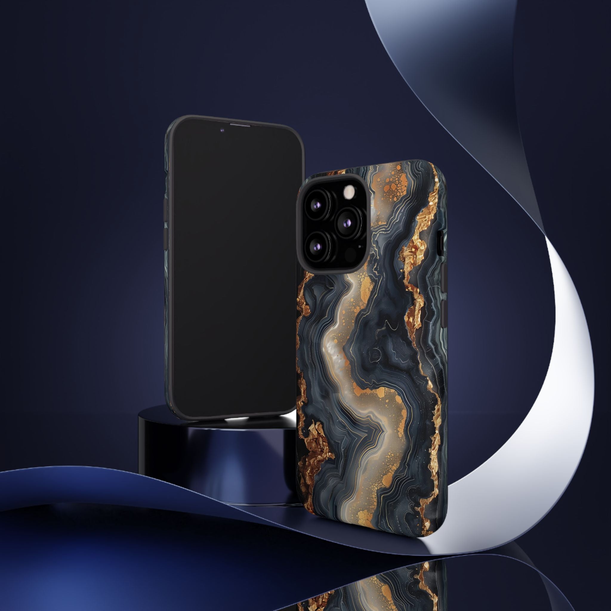 Midnight Agate Premium Tough Shining Phone Case (Double Layer) Available For All iPhone Models