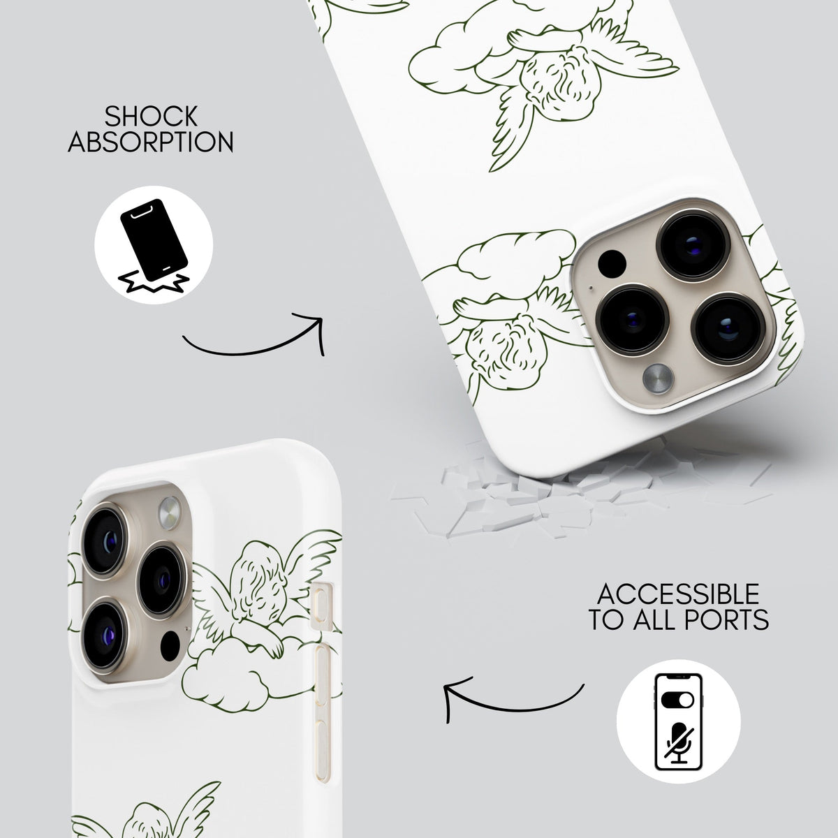 Matilda Premium Tough Shining Phone Case (Double Layer) Available For All iPhone Models