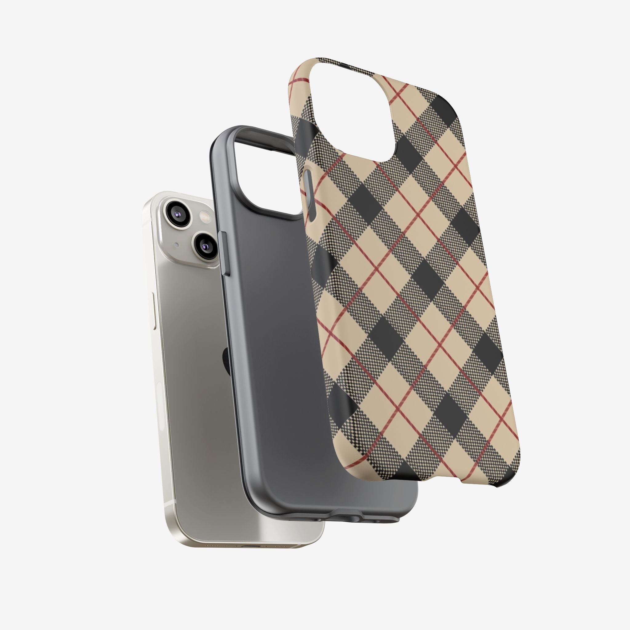 Heritage Plaid Premium Tough Shining Phone Case (Double Layer) Available For All iPhone Models