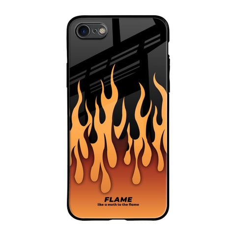 Fire Flame Glossy Case for iPhone 8