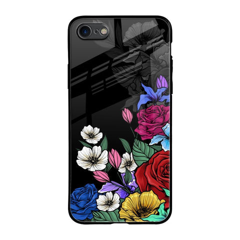 Rose Flower Bunch Art Glossy Case for iPhone 8