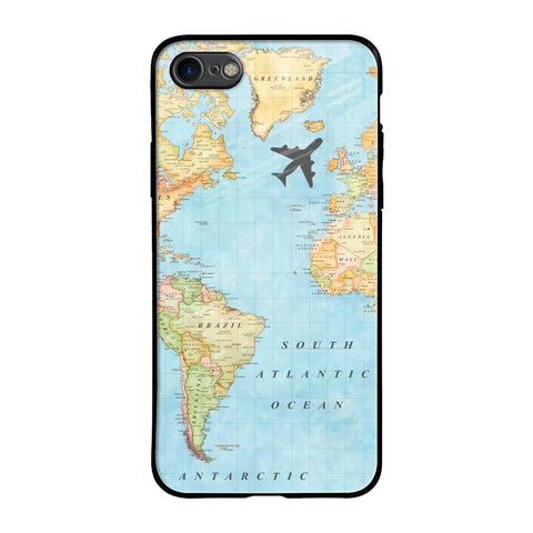 Travel Map Glossy Case for iPhone 8